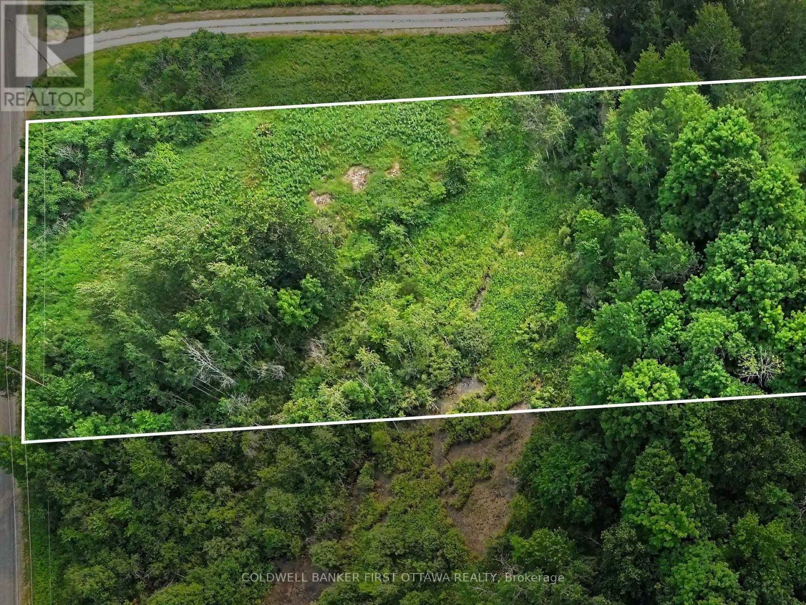 Small creek meanders through the property
