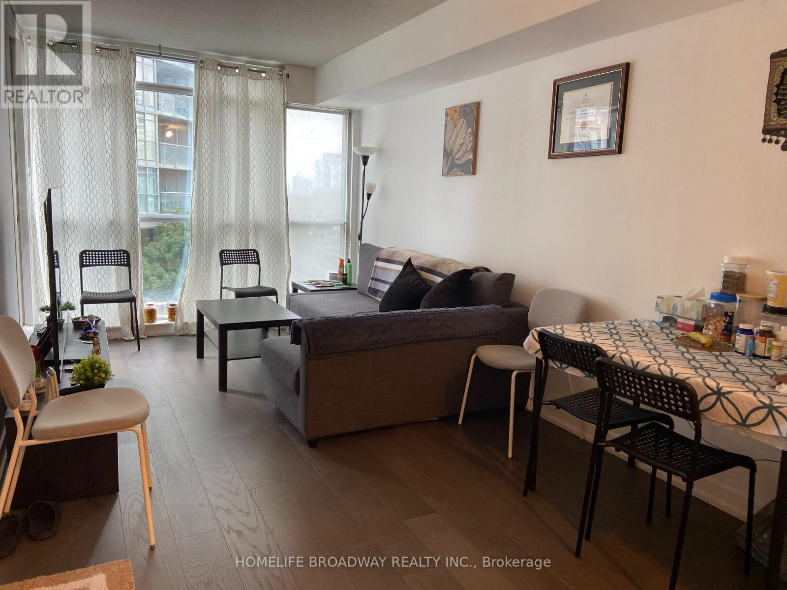 living room and dining room