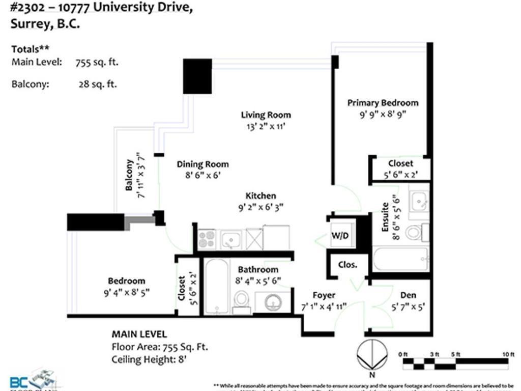 2 Bed, 2 Bath House for Sale in Surrey – 2302 10777 UNIVERSITY DRIVE, Surrey – MLS# R3145903 - Image 31