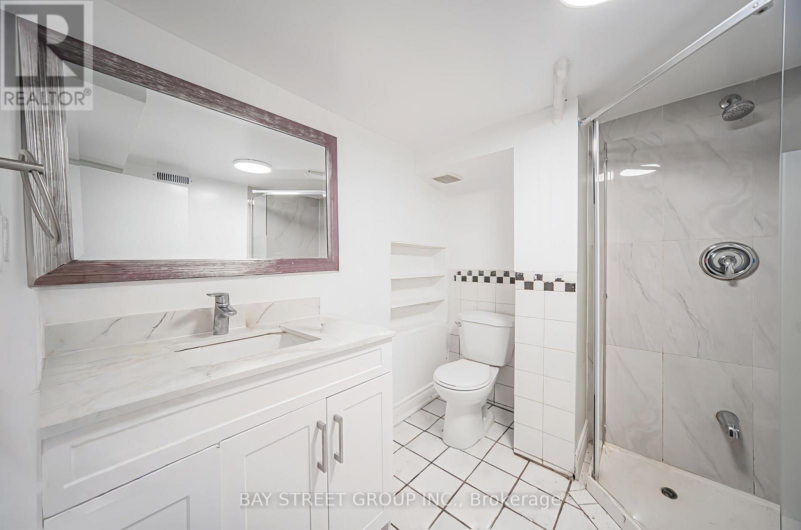 Basement washroom