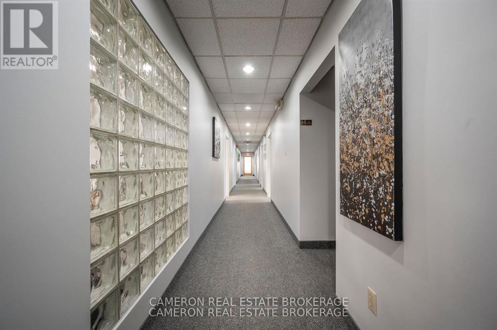 Hallway to individual offices