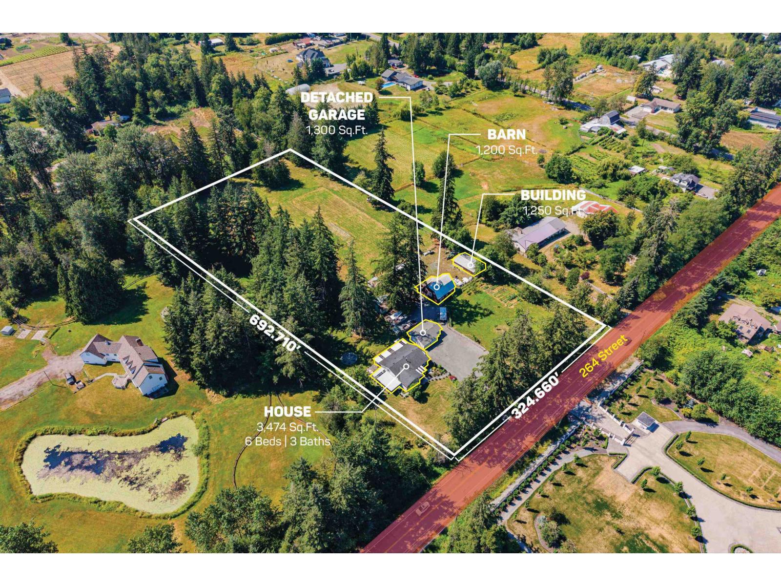 6 Bed, 3 Bath House for Sale in Langley – 5871 264 STREET, Langley – MLS# R3146845