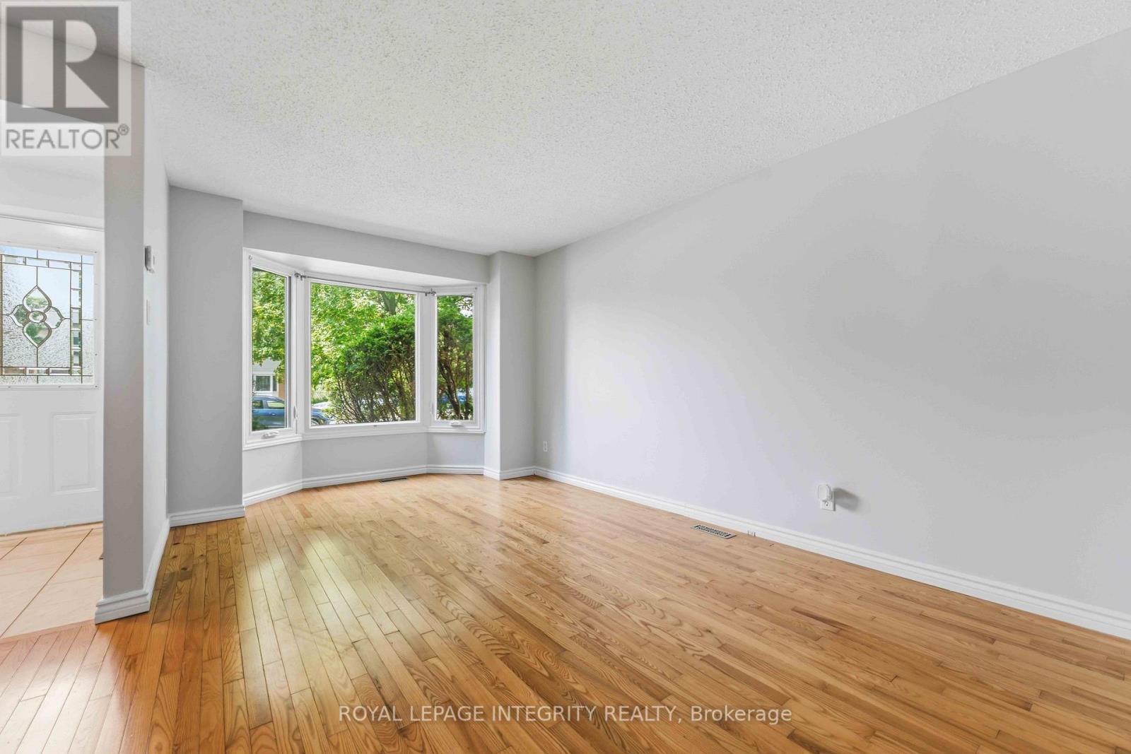 sunlight filled front living room