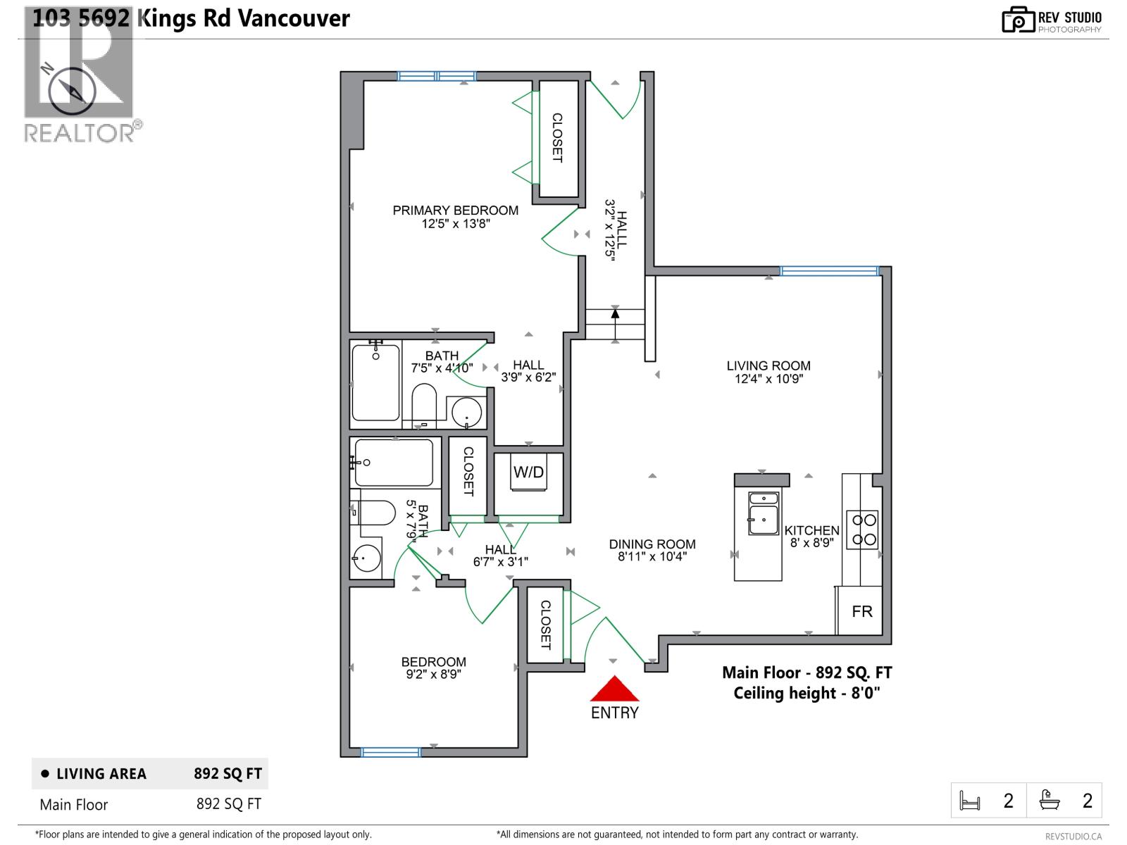 2 Bed, 2 Bath Apartment for Sale in Vancouver – 103 5692 KINGS ROAD, Vancouver – MLS# R3148358 - Image 20