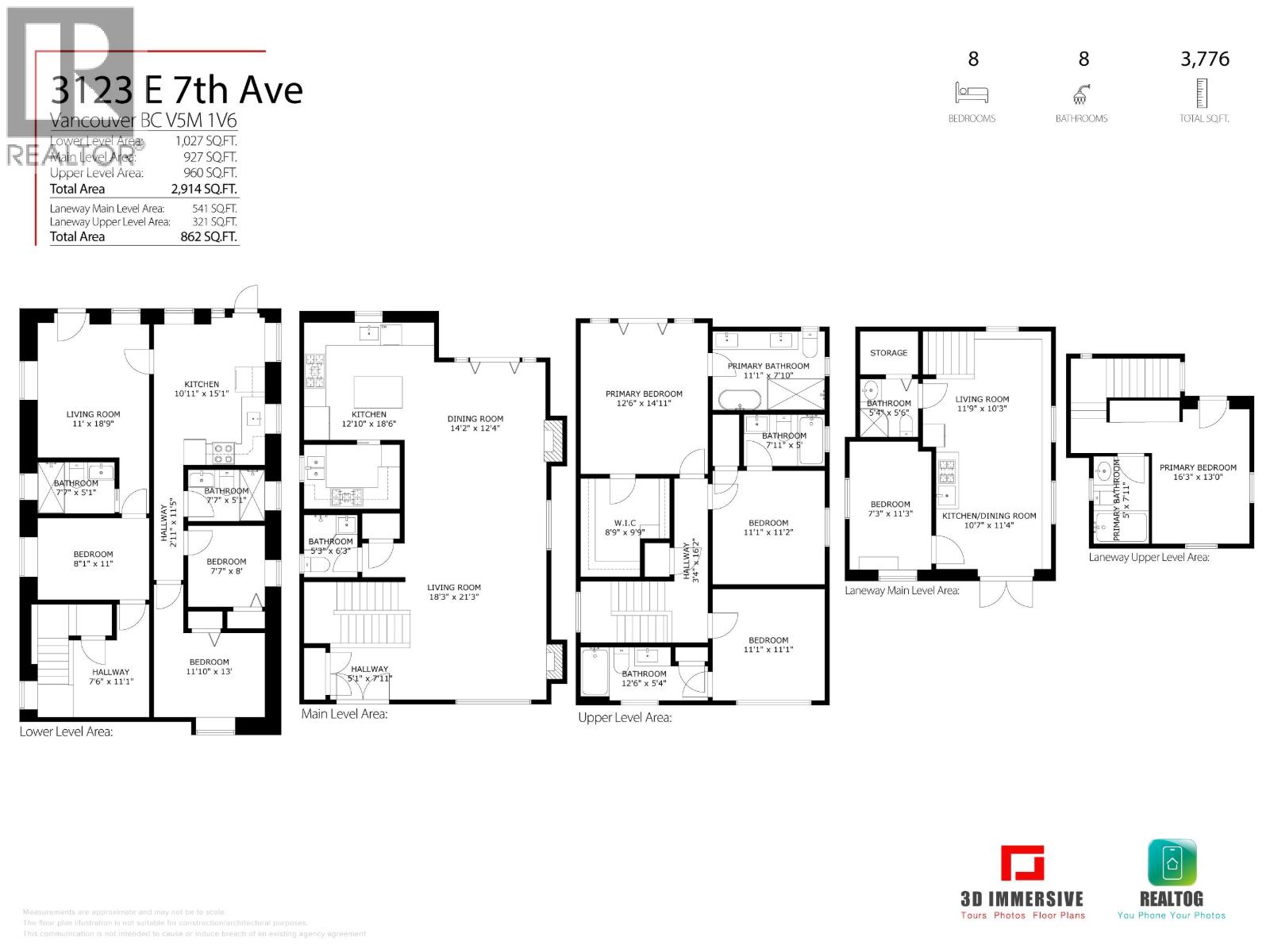 8 Bed, 8 Bath House for Sale in Vancouver – 3123 E 7TH AVENUE, Vancouver – MLS# R3148462 - Image 39