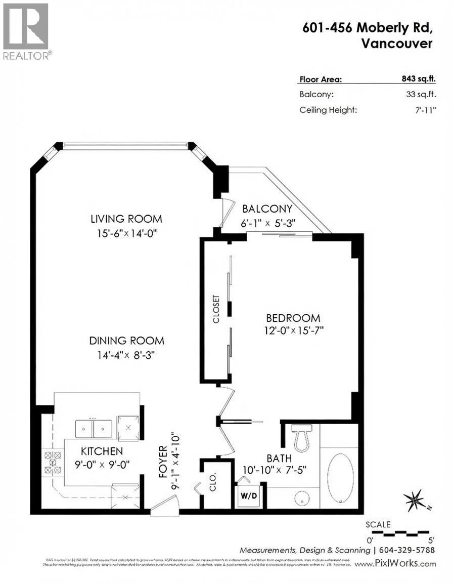 1 Bed, 1 Bath Apartment for Sale in Vancouver – 601 456 MOBERLY ROAD, Vancouver – MLS# R3148562 - Image 18