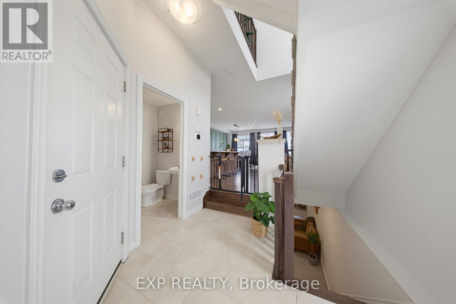 Powder Room Off The Main Hallway.