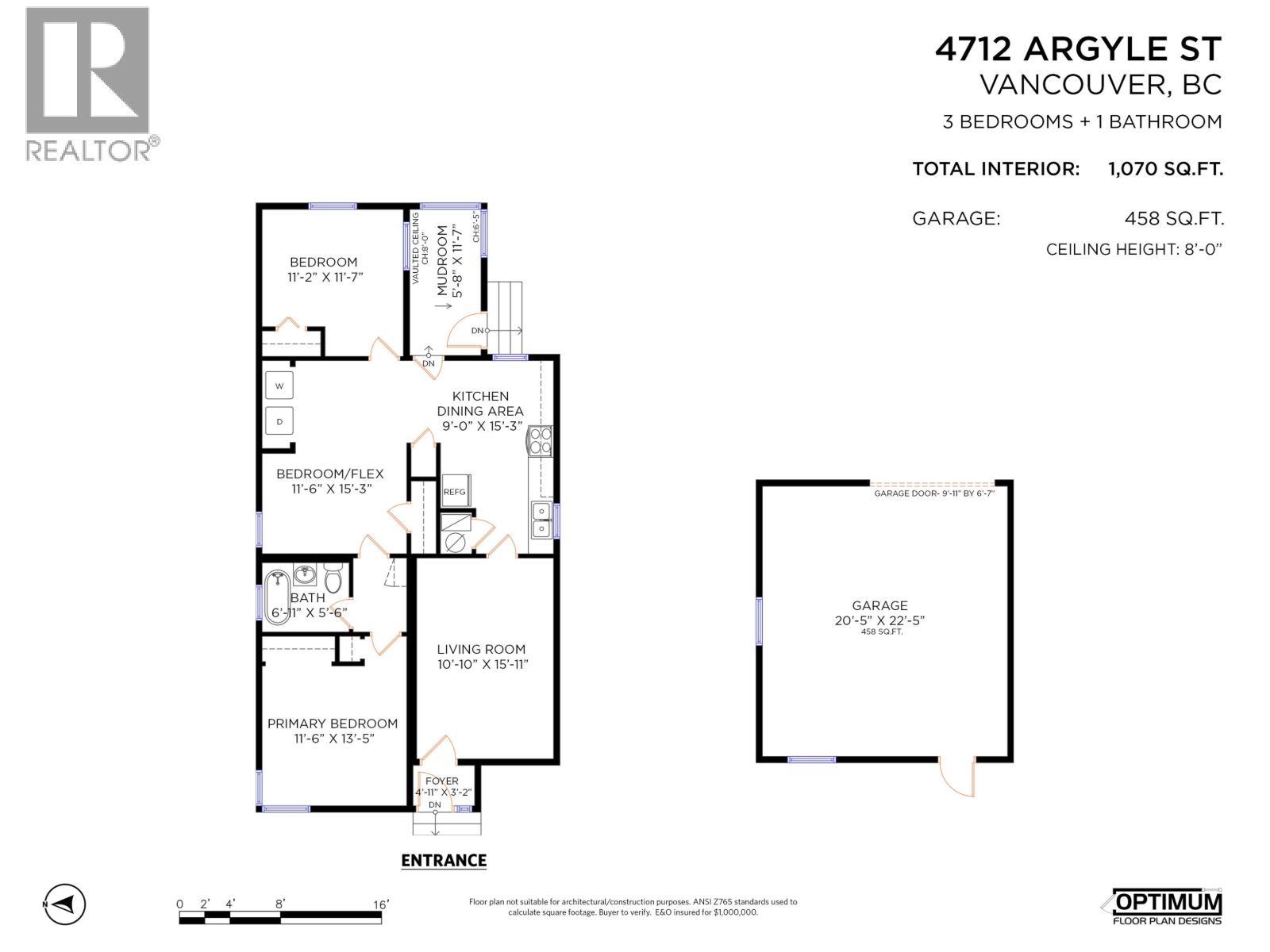 2 Bed, 1 Bath House for Sale in Vancouver – 4712 ARGYLE STREET, Vancouver – MLS# R3147838 - Image 29