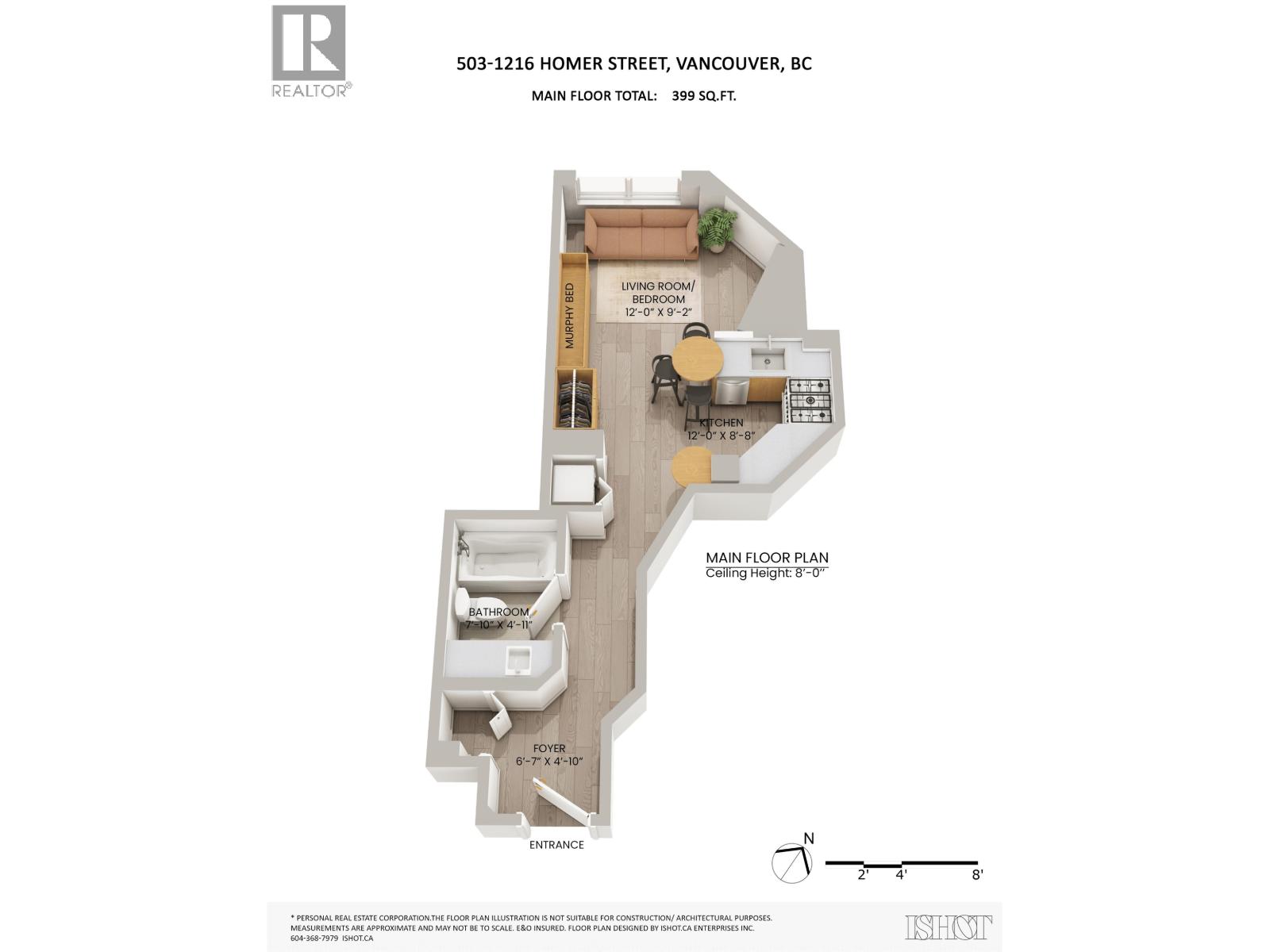 1 Bath Apartment for Sale in Vancouver – 503 1216 HOMER STREET, Vancouver – MLS# R3147348 - Image 56