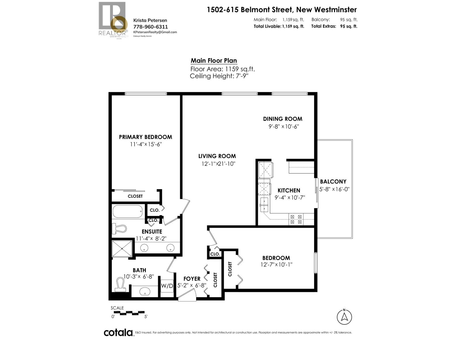 1502 615 BELMONT STREET, New Westminster