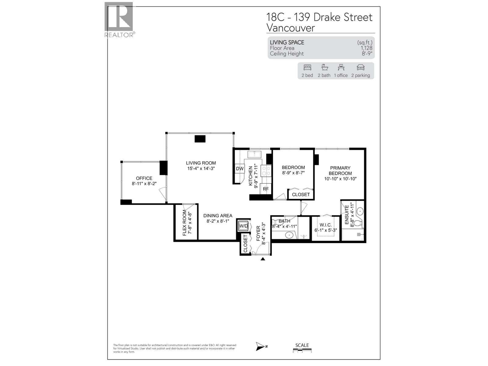 2 Bed, 2 Bath House for Sale in Vancouver – 18C 139 DRAKE STREET, Vancouver – MLS# R3150287 - Image 66