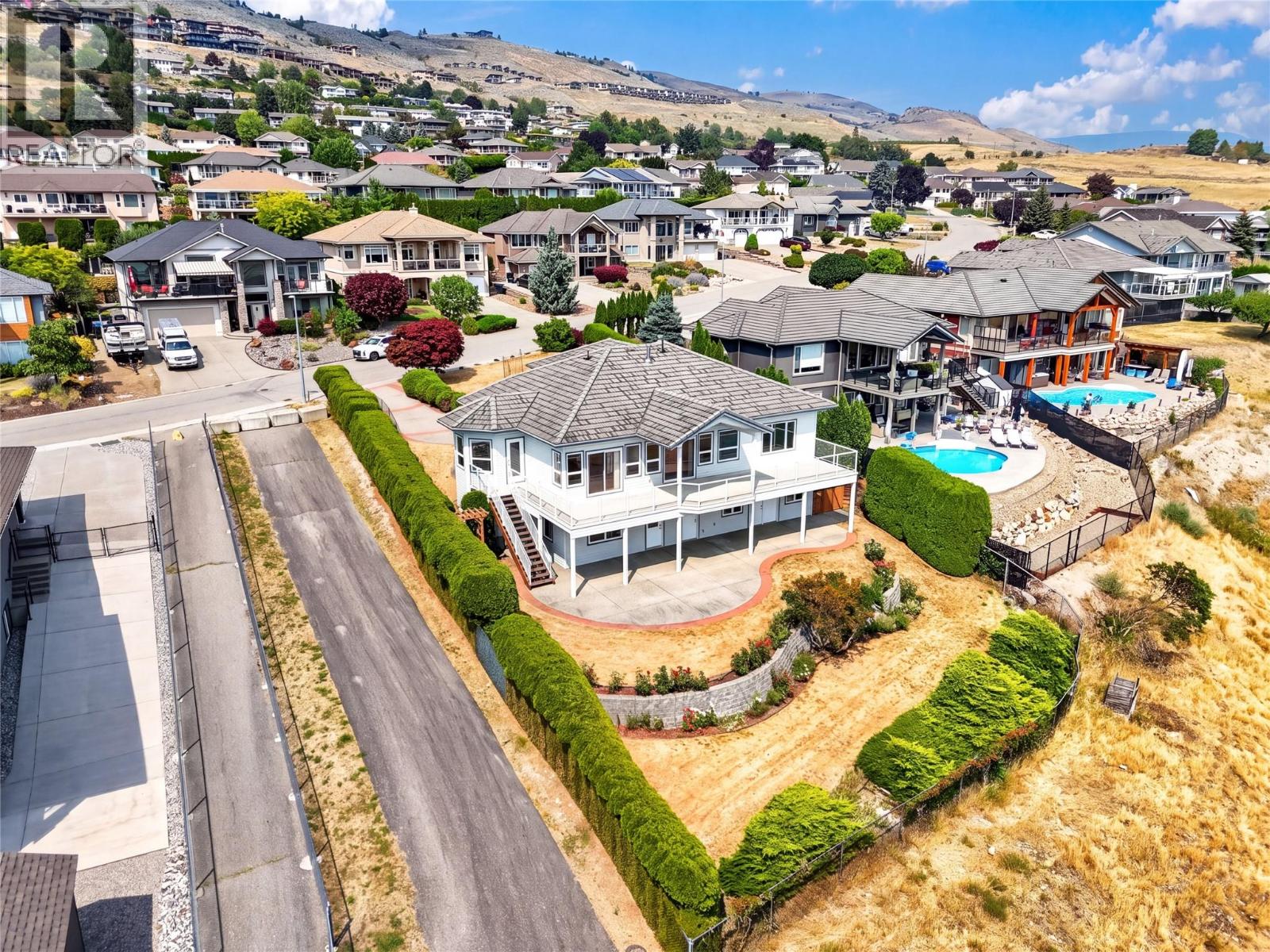 Large home in a quiet neighbourhood with stunning Okanagan Lake views.