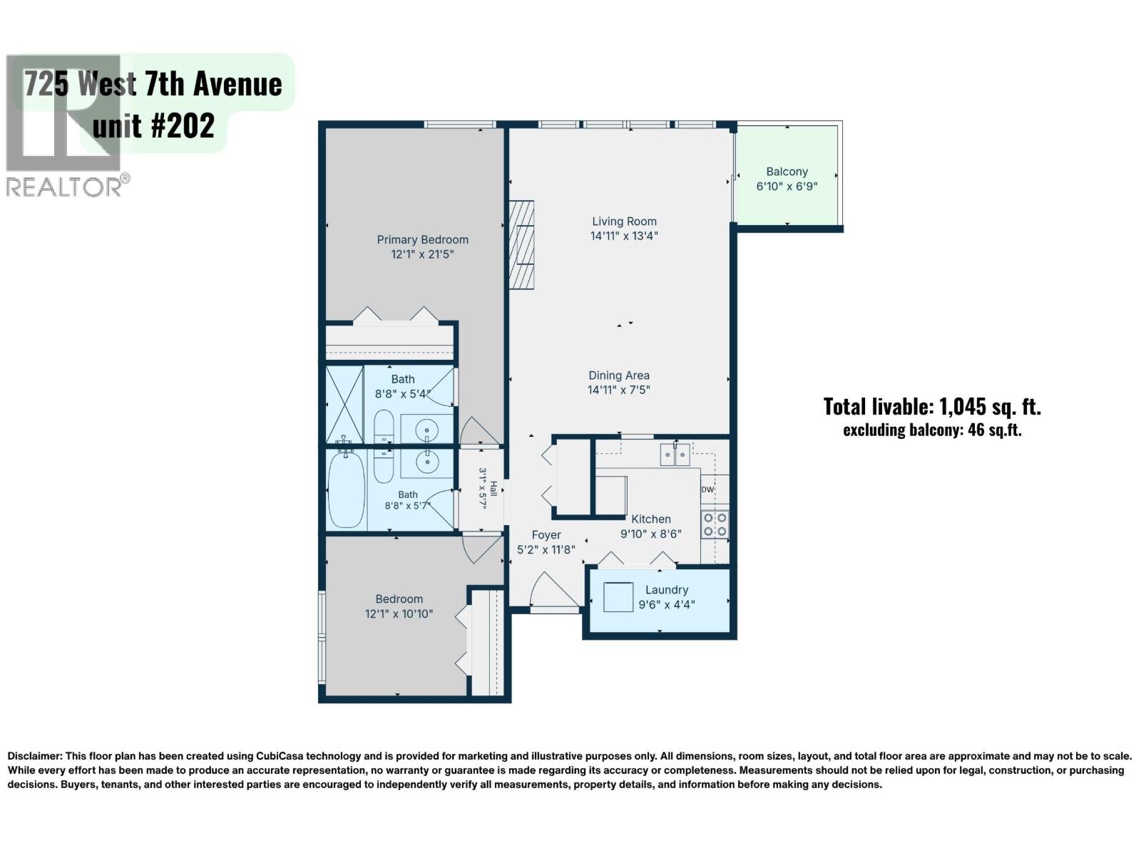 2 Bed, 2 Bath Apartment for Sale in Vancouver – 202 725 W 7TH AVENUE, Vancouver – MLS# R3149133 - Image 60