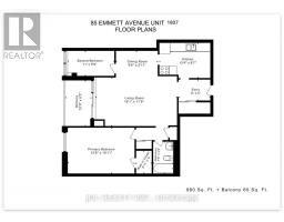 Bathroom - 1807 - 85 Emmett Avenue, Toronto, ON M6M5A2 Photo 7