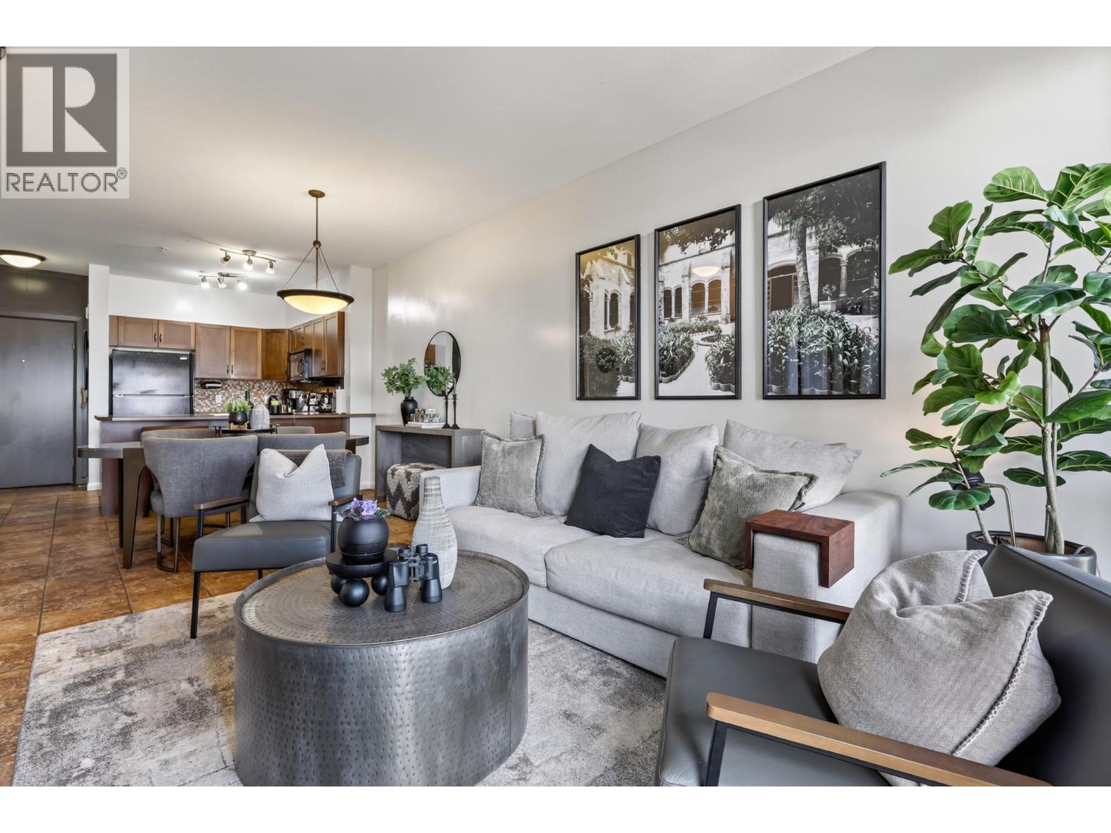 Clean contemporary living space