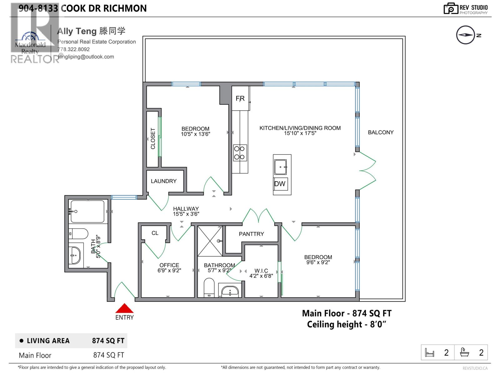 3 Bed, 2 Bath Apartment for Sale in Richmond – 904 8133 COOK ROAD, Richmond – MLS# R3152505 - Image 55