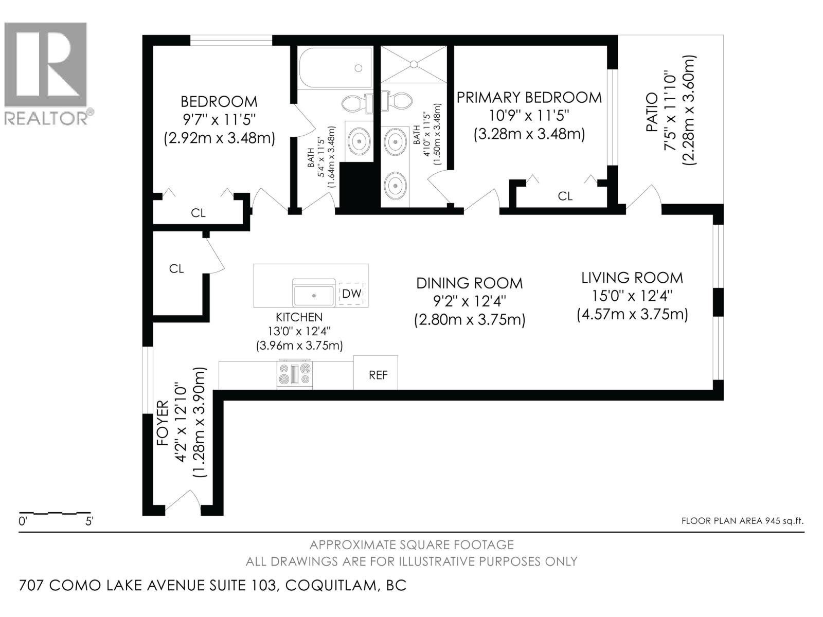 2 Bed, 2 Bath Apartment for Sale in Coquitlam – 103 707 COMO LAKE AVENUE, Coquitlam – MLS# R3152143 - Image 31