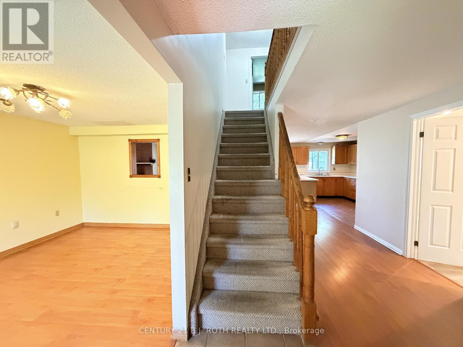 Hardwood floors in dining and living rooms
