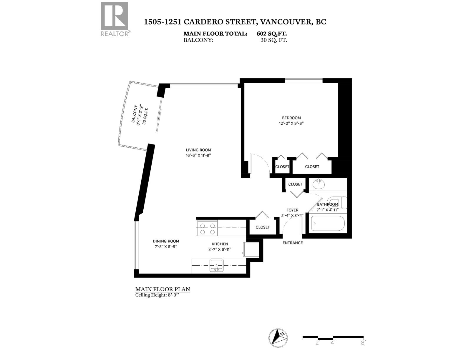 1 Bed, 1 Bath House for Sale in Vancouver – 1505 1251 CARDERO STREET, Vancouver – MLS# R3152974 - Image 17