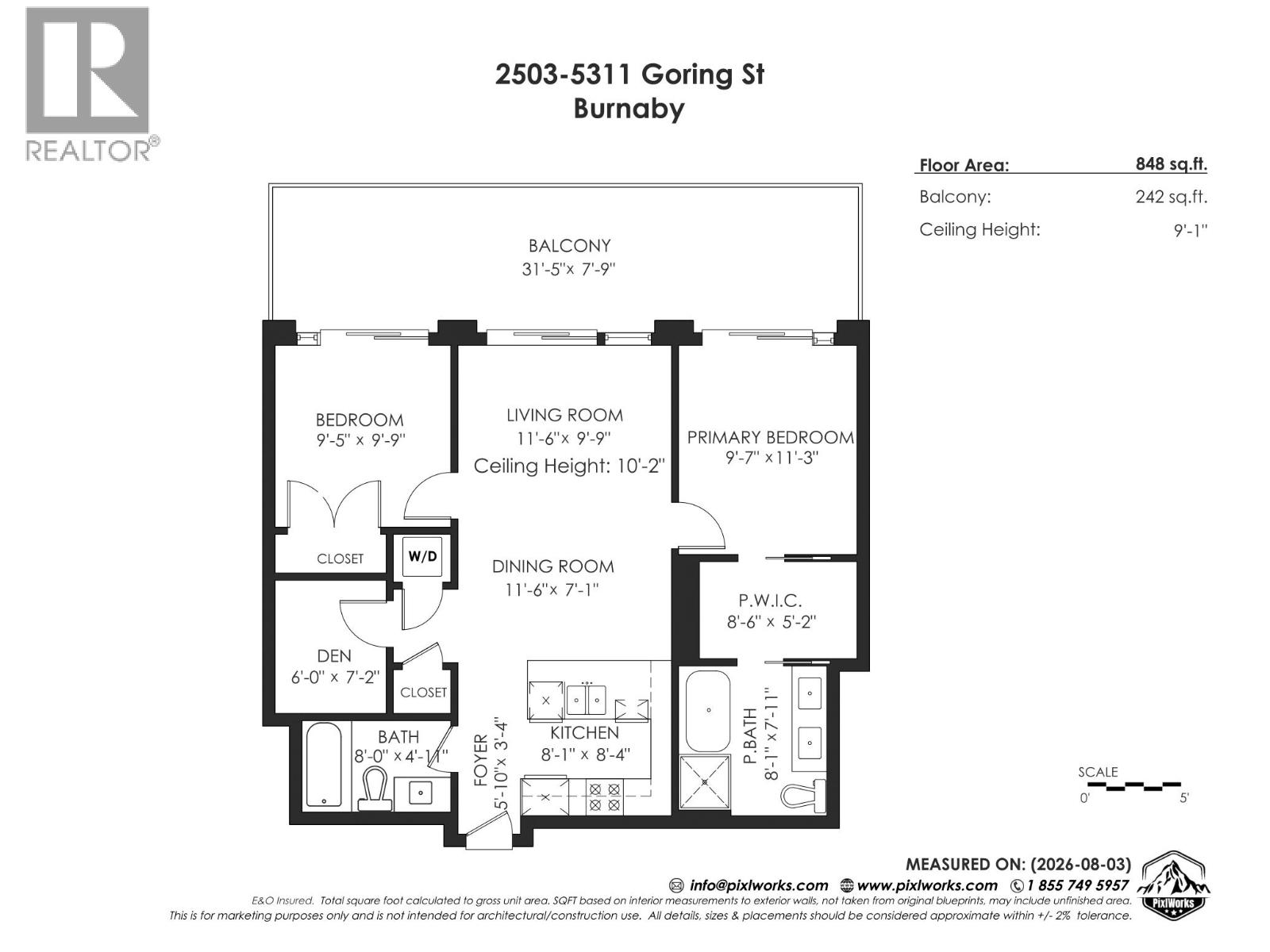 2 Bed, 2 Bath House for Sale in Burnaby – 2503 5311 GORING STREET, Burnaby – MLS# R3152181 - Image 32