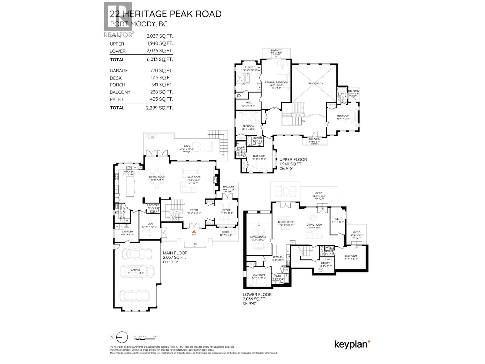 22 HERITAGE PEAK ROAD, Port Moody