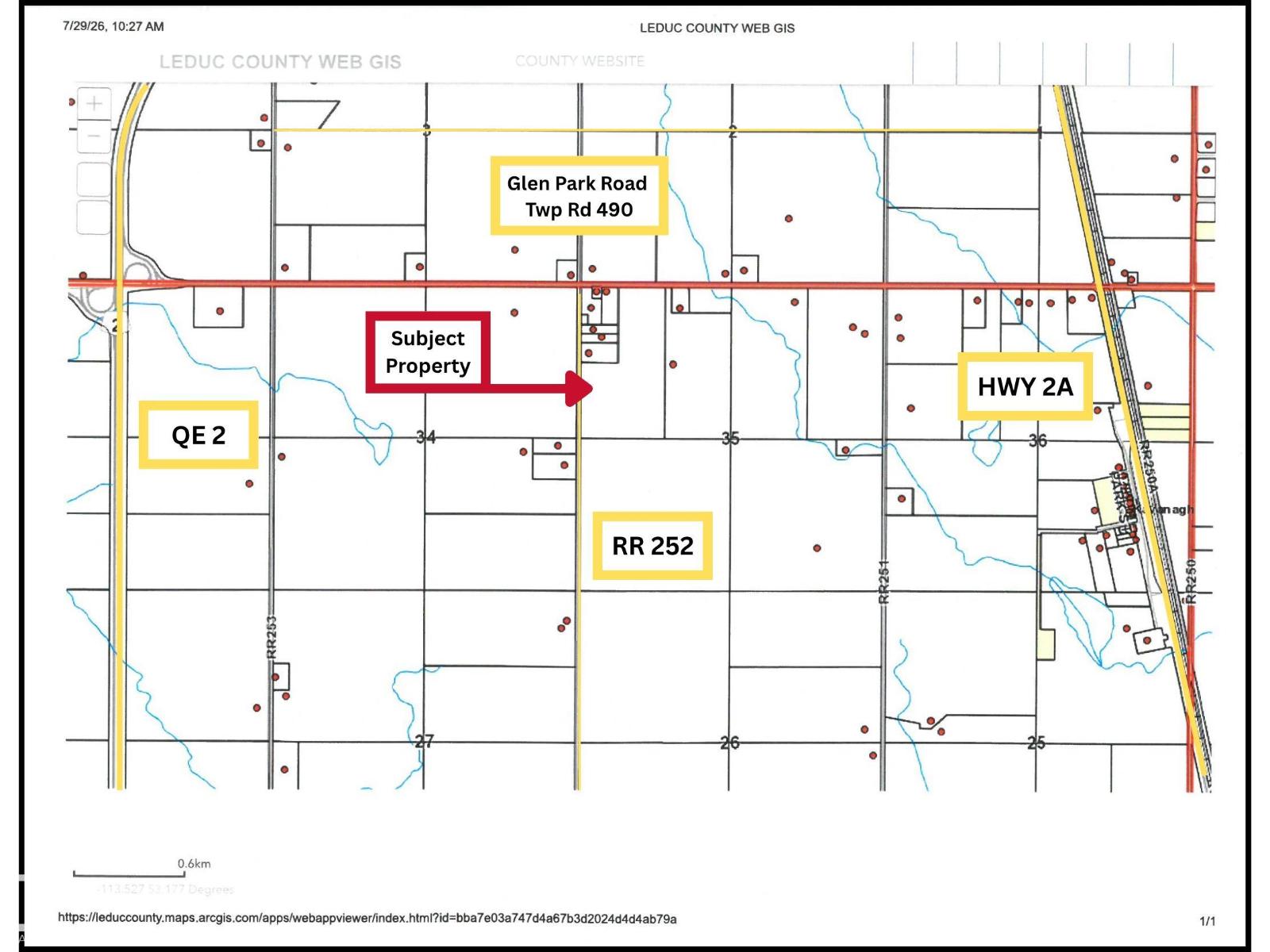 Township Rd 490 Range Road 252