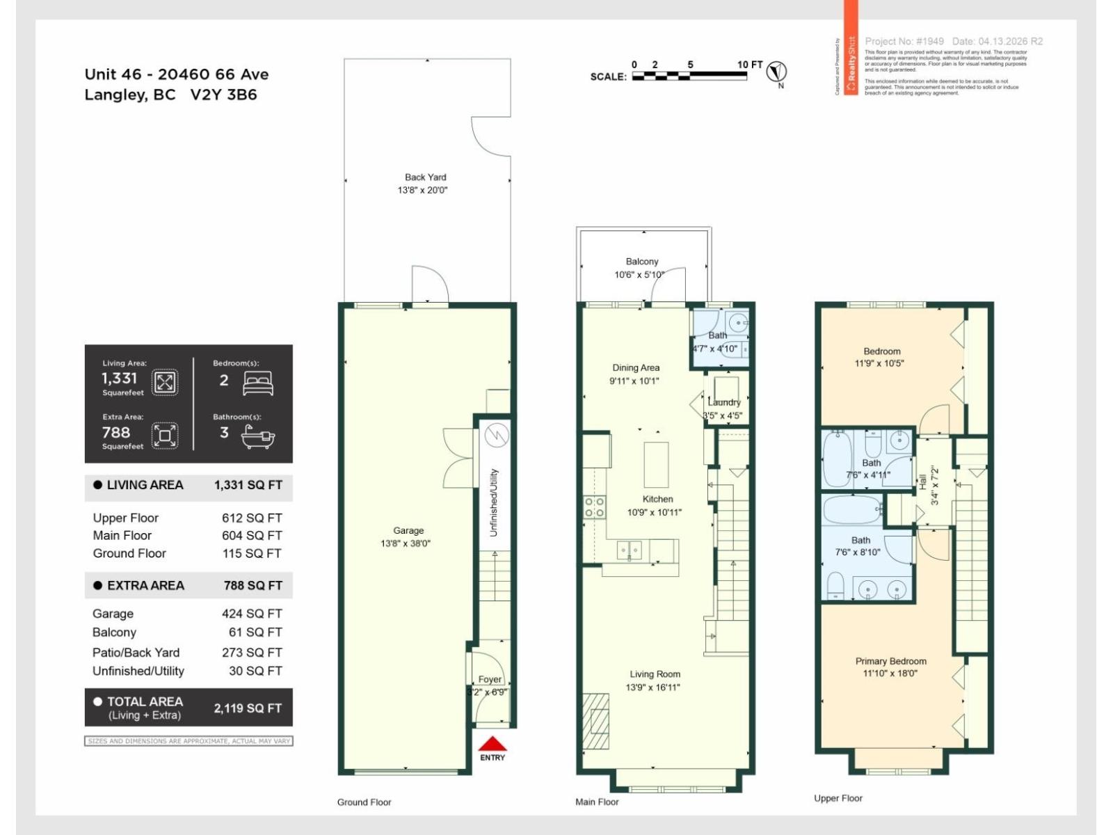 2 Bed, 3 Bath House for Sale in Langley – 46 20460 66 AVENUE, Langley – MLS# R3153304 - Image 40