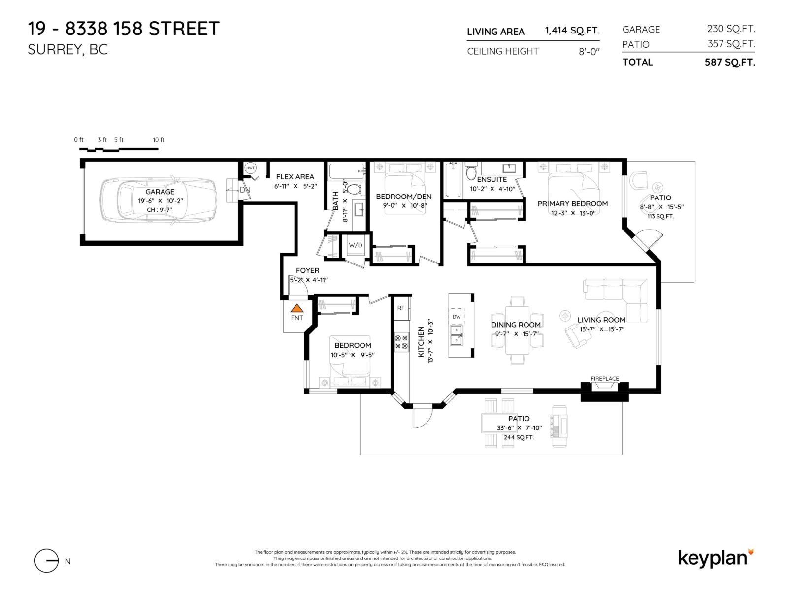 2 Bed, 2 Bath House for Sale in Surrey – 19 8338 158 STREET, Surrey – MLS# R3152797 - Image 28