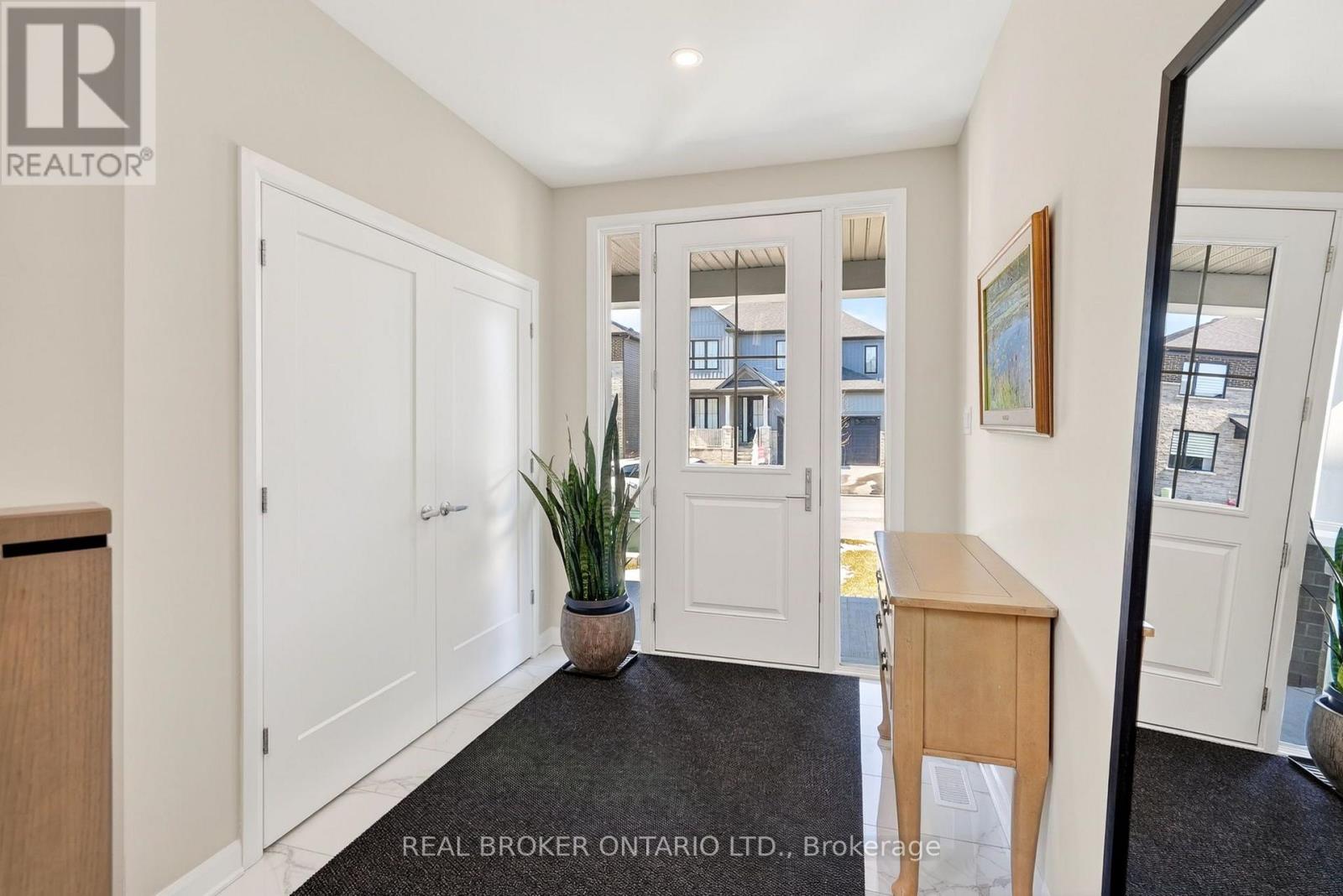 Large foyer with entryway closet