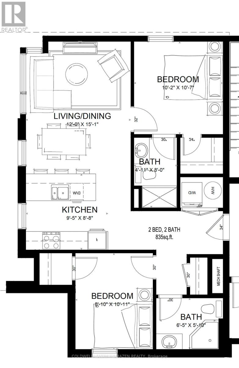 2 Bed, 2 Bath Multi-Family for Rent in Ottawa – 101 – 42 MCARTHUR AVENUE, Ottawa – MLS# X13651768 - Image 13