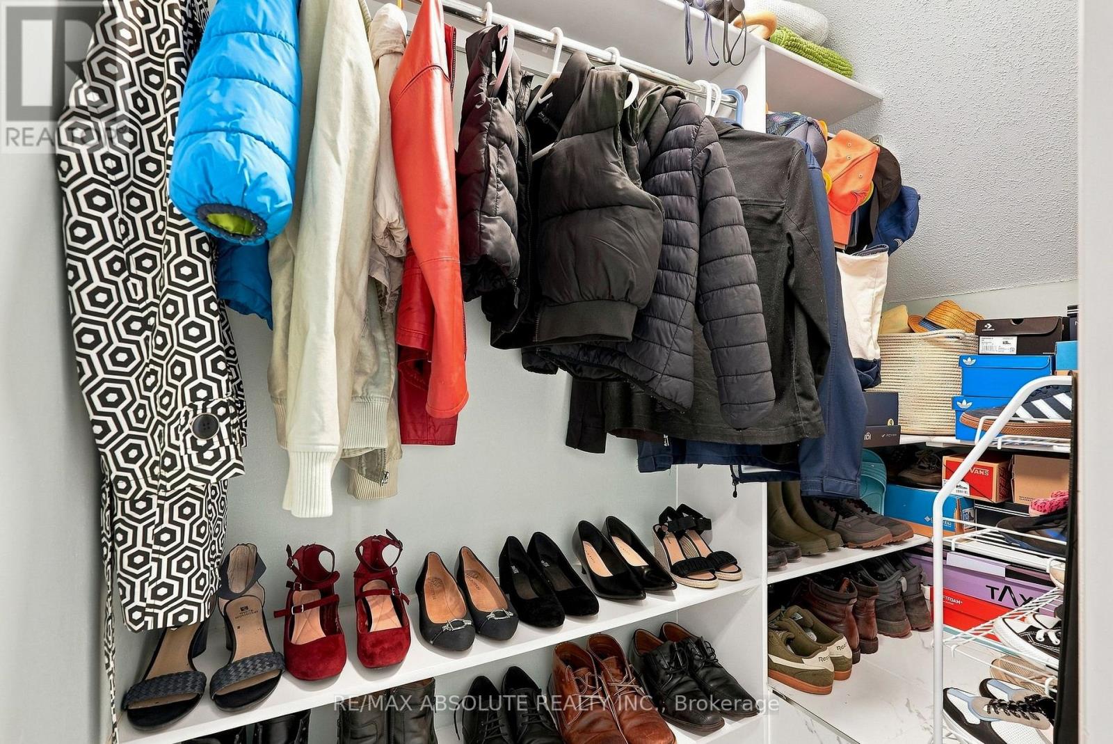 Large front hall walk-in closet