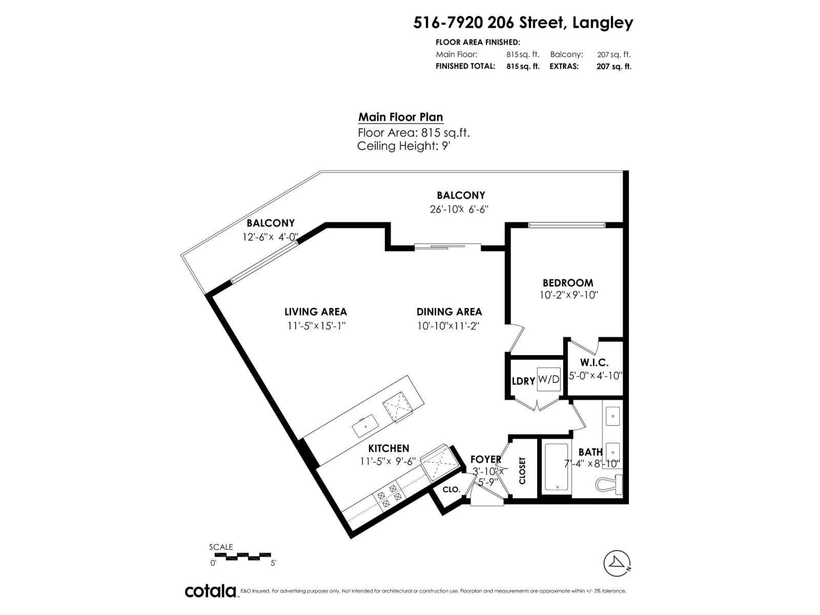 1 Bed, 1 Bath Apartment for Sale in Langley – 516 7920 206 STREET, Langley – MLS# R3153974 - Image 31