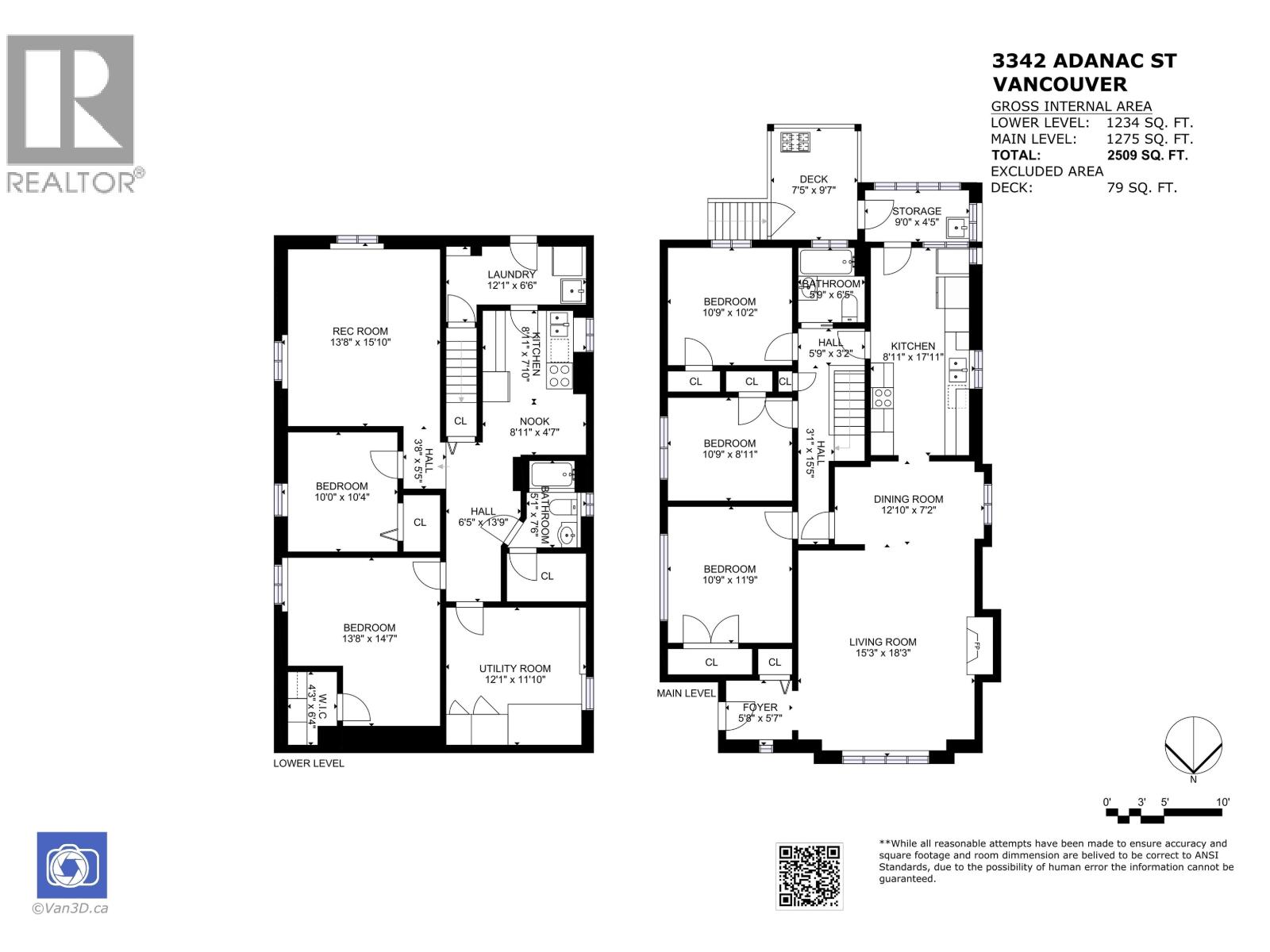 5 Bed, 2 Bath House for Sale in Vancouver – 3342 ADANAC STREET, Vancouver – MLS# R3154594 - Image 10