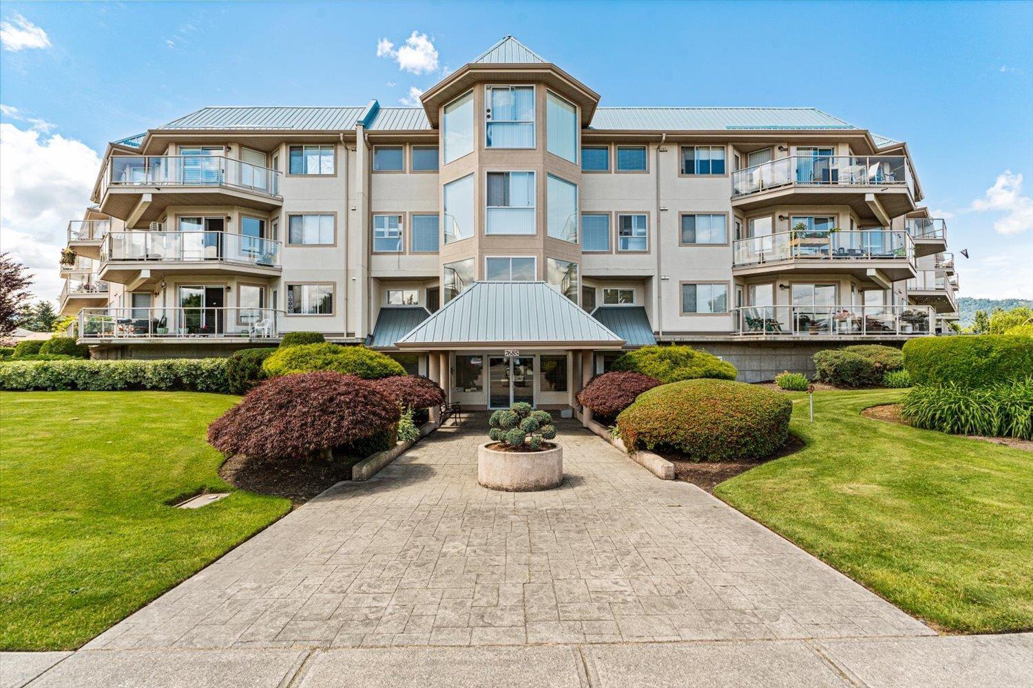 1 Bed, 1 Bath Apartment for Sale in Chilliwack – 217 7685 AMBER DRIVE, Sardis West Vedder, Chilliwack – MLS# R3154376