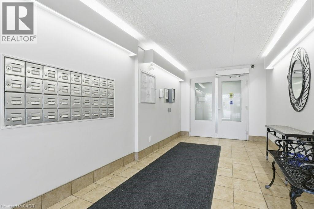 Secure front entrance with intercom