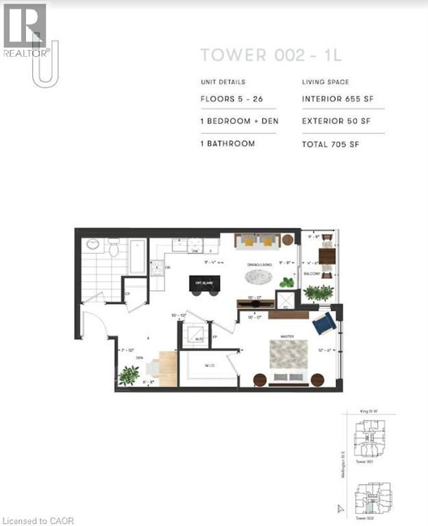 15 WELLINGTON Street S Unit# 2208 — photo 3