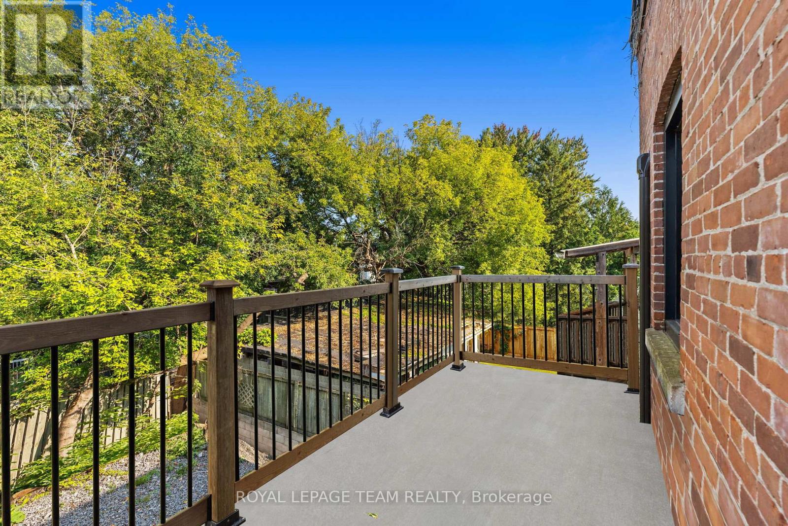 Backyard balcony