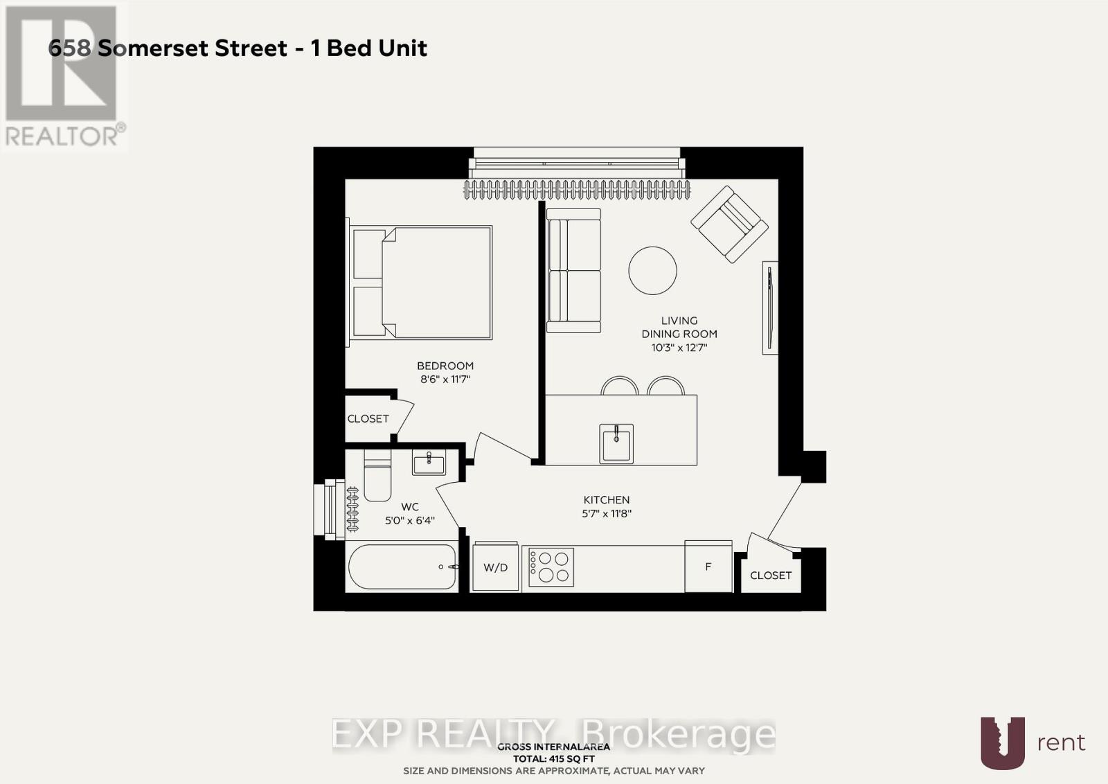 1 Bed, 1 Bath Multi-Family for Rent in Ottawa – 201 – 658 SOMERSET STREET W, Ottawa – MLS# X13673610 - Image 13