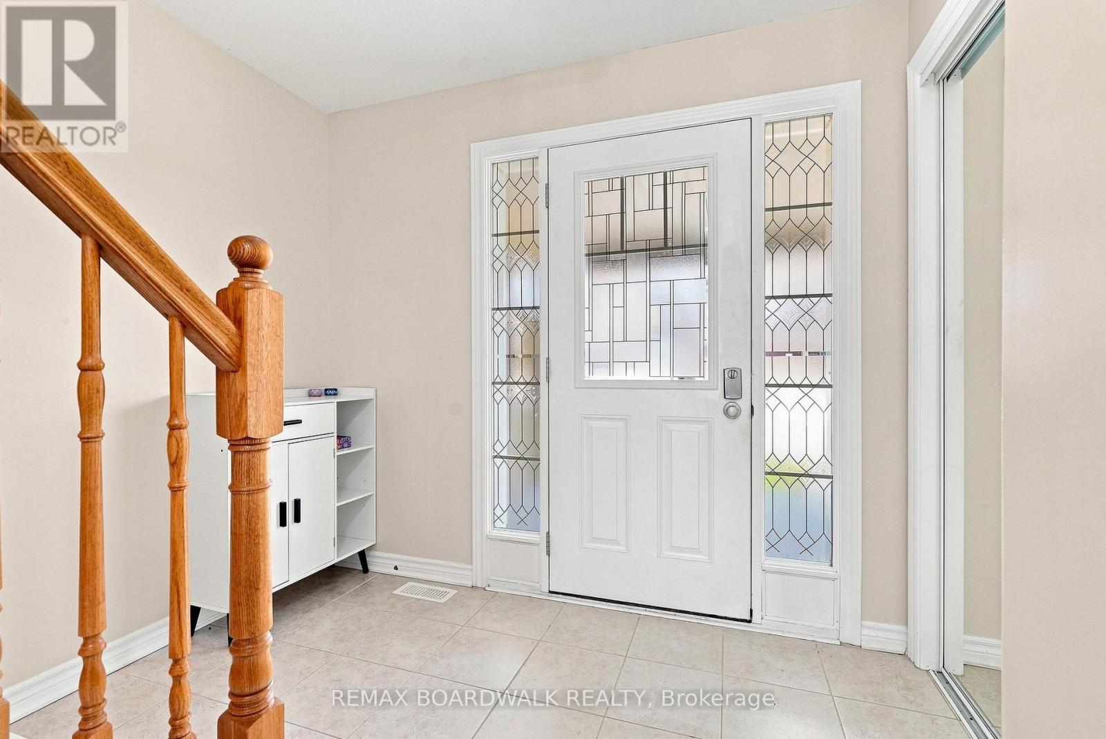 Tiled foyer...