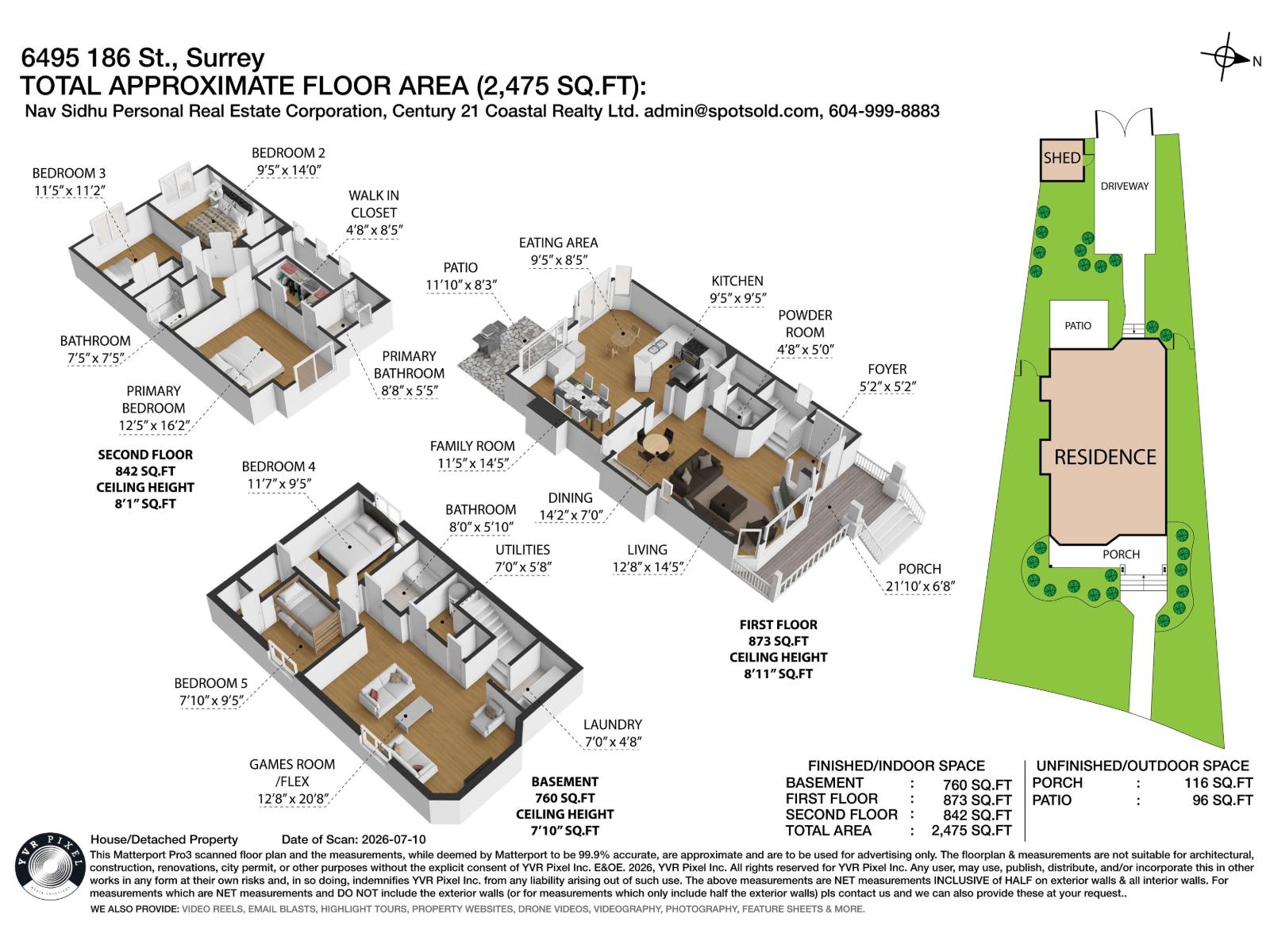 5 Bed, 4 Bath House for Sale in Surrey – 6495 186 STREET, Surrey – MLS# R3152948 - Image 41