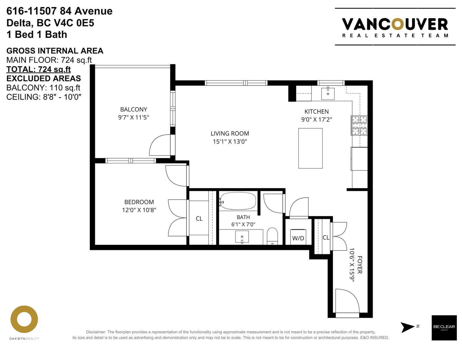 1 Bed, 1 Bath Apartment for Sale in Delta – 616 11507 84 AVENUE, Delta – MLS# R3156431 - Image 25