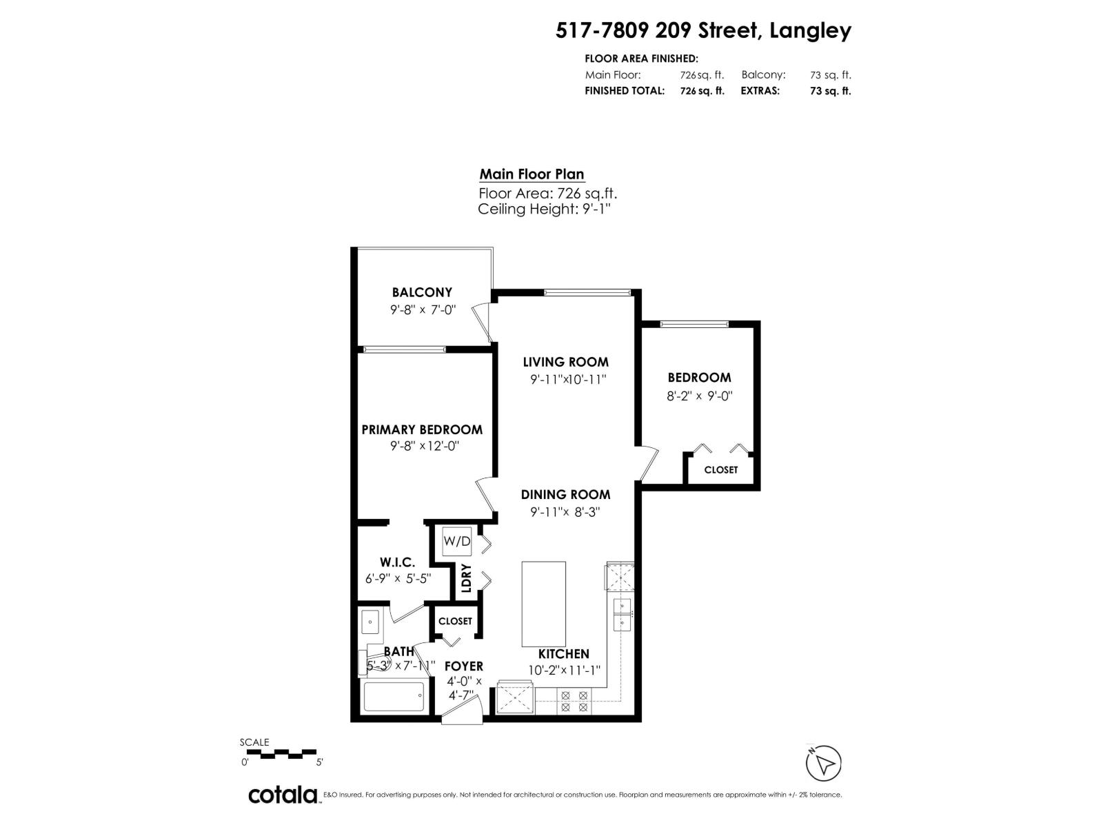 2 Bed, 1 Bath Apartment for Sale in Langley – 517 7809 209 STREET, Langley – MLS# R3156409 - Image 40