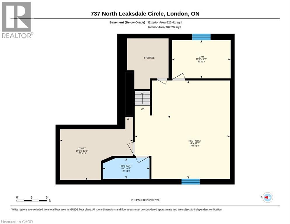 3 bedroom Single Family interior view, 737 NORTH LEAKSDALE Circle, London, Ontario