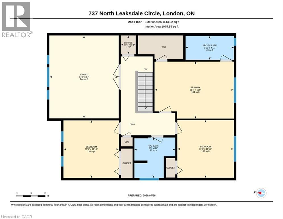 3 bedroom Single Family interior view, 737 NORTH LEAKSDALE Circle, London, Ontario