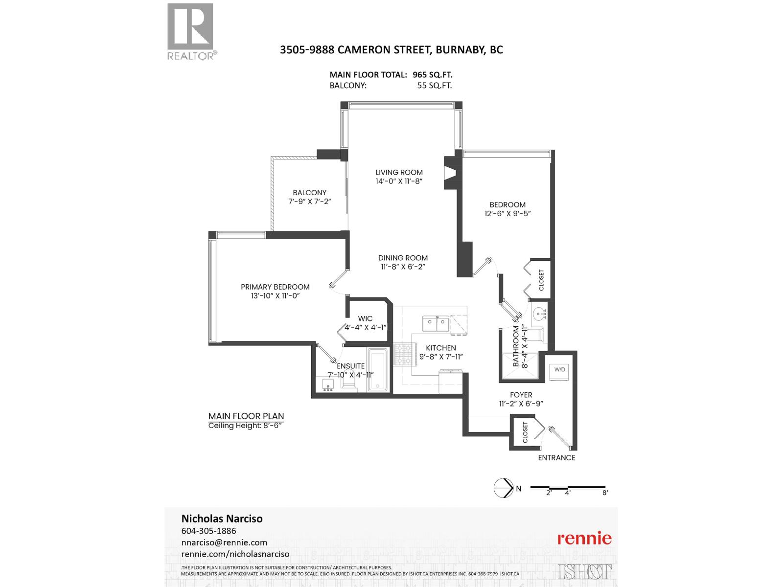3505 9888 CAMERON STREET, Burnaby