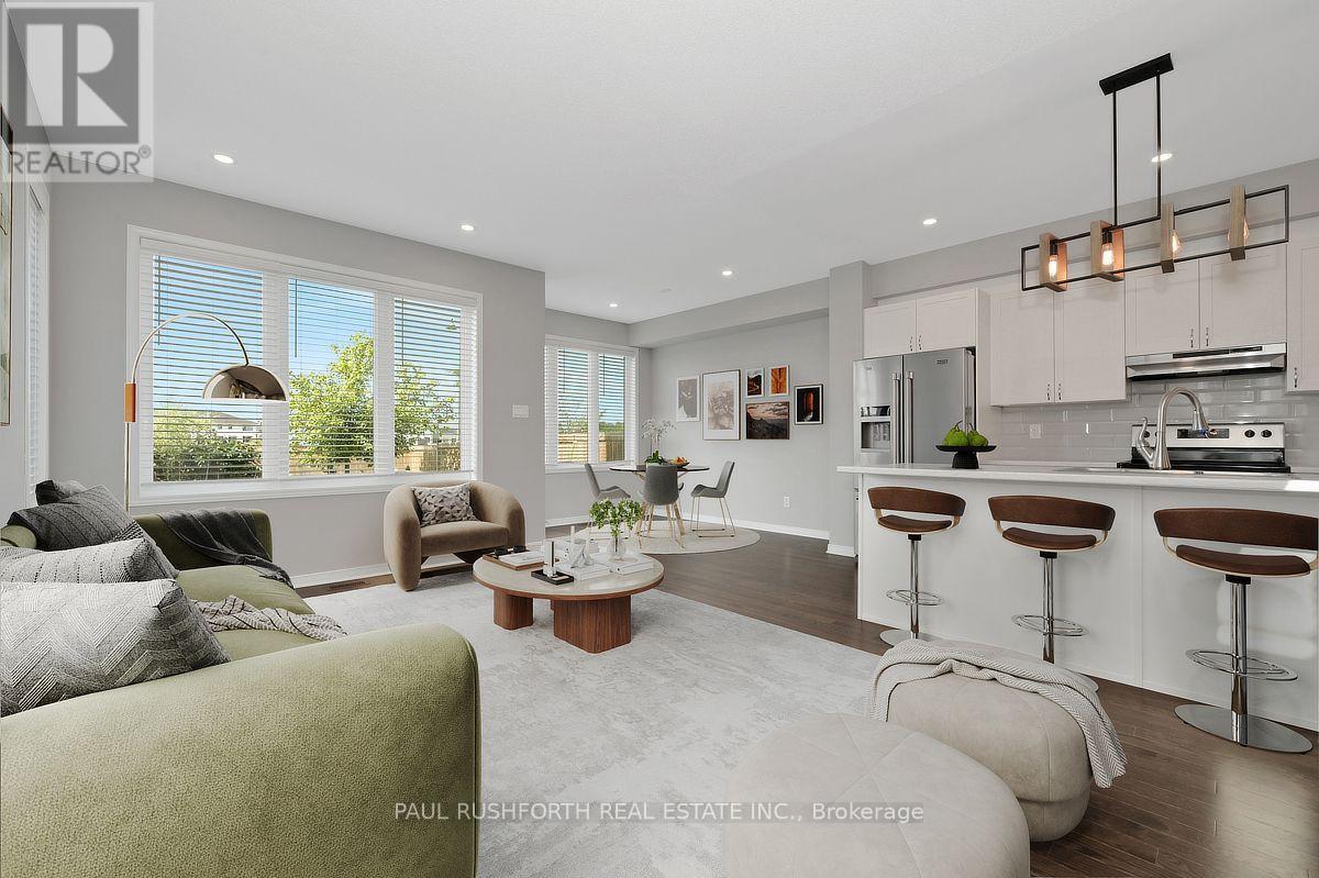 Virtually Staged-Living Room/ Kitchen