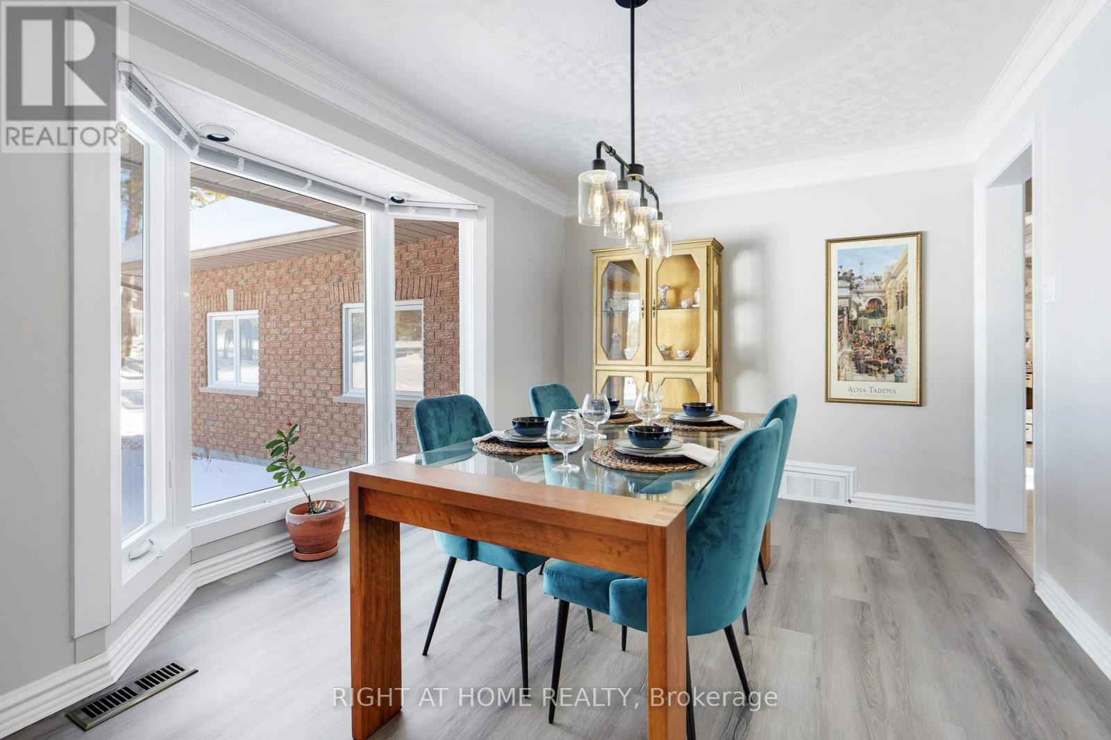 Sunfilled dining room