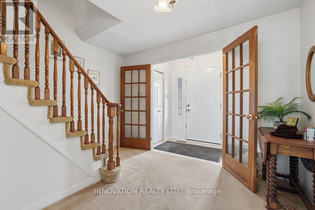 French doors from foyer