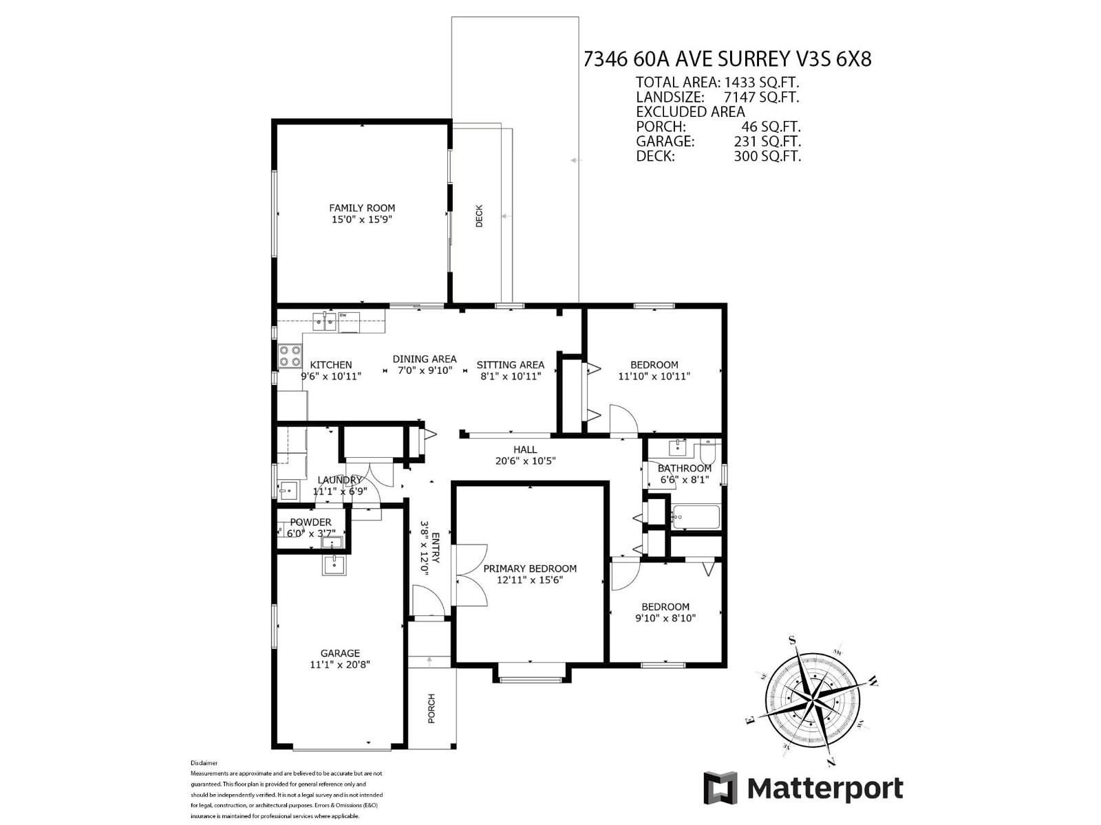 3 Bed, 2 Bath House for Sale in Surrey – 17346 60A AVENUE, Surrey – MLS# R3158594 - Image 7