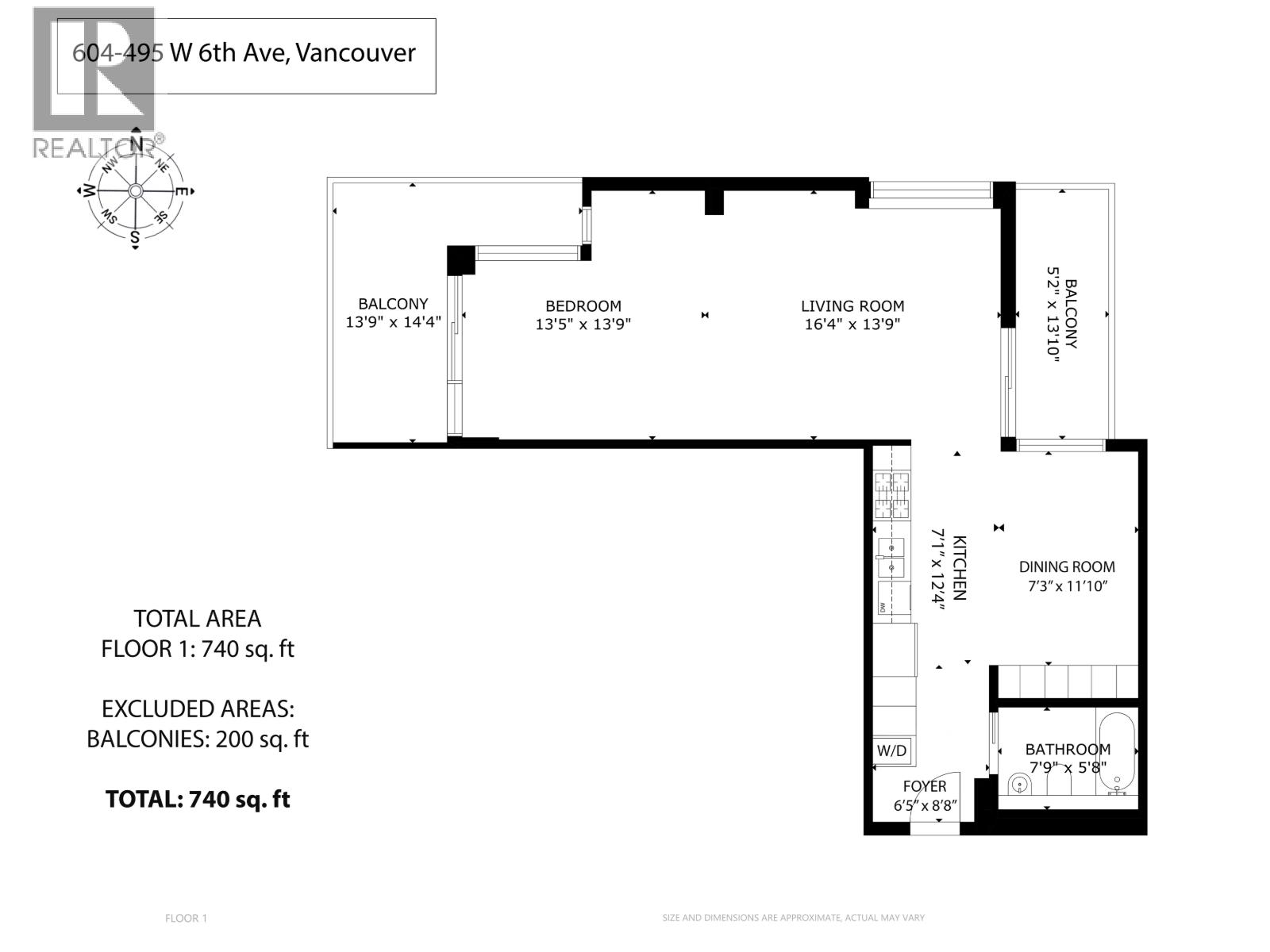 1 Bed, 1 Bath Apartment for Sale in Vancouver – 604 495 W 6TH AVENUE, Vancouver – MLS# R3158615 - Image 31